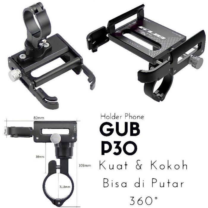 GUB Phone Holder Varian Lengkap Motor Moto Handphone Bracket P10 G81 P30 P40 Pro 2