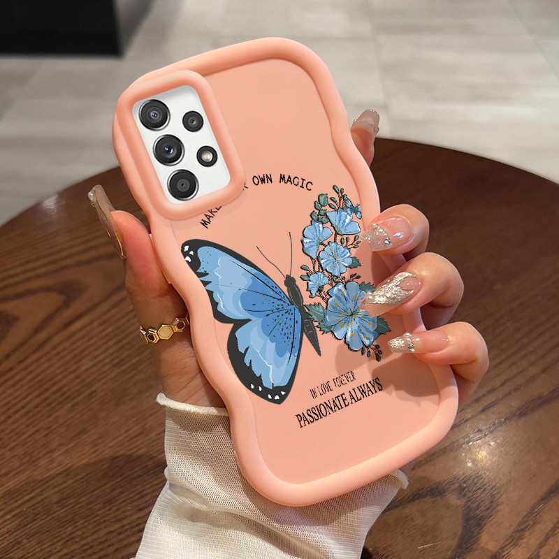Casing Untuk Samsung A52 4G A52 5G A52s Case Casing pola kupu-kupu Kasing HP ceruk Kesing mewah Cesi