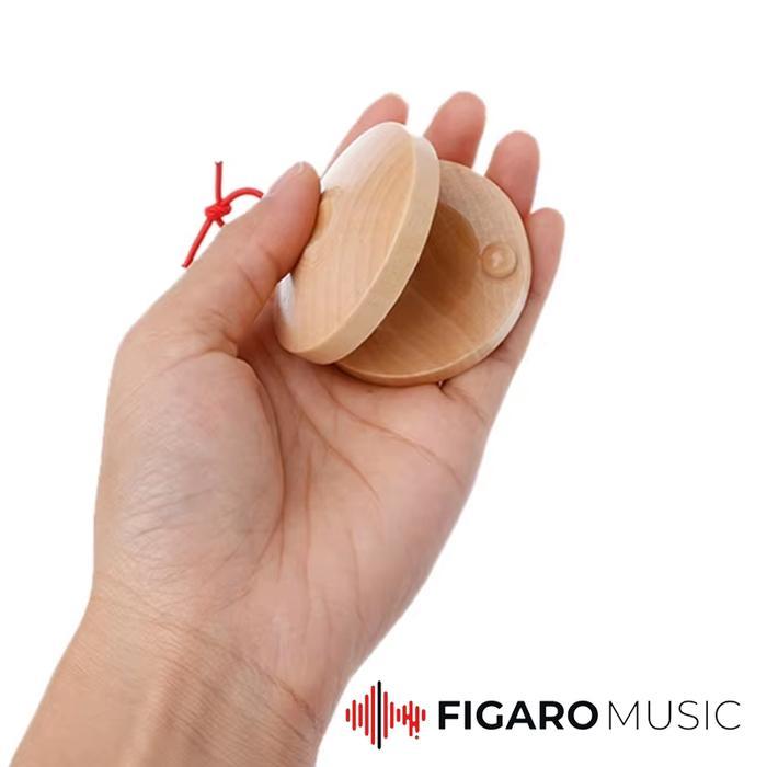 Kastanyet Kayu, Castanyet Alat Musik Perkusi - Wooden Castanets Wood Percussion