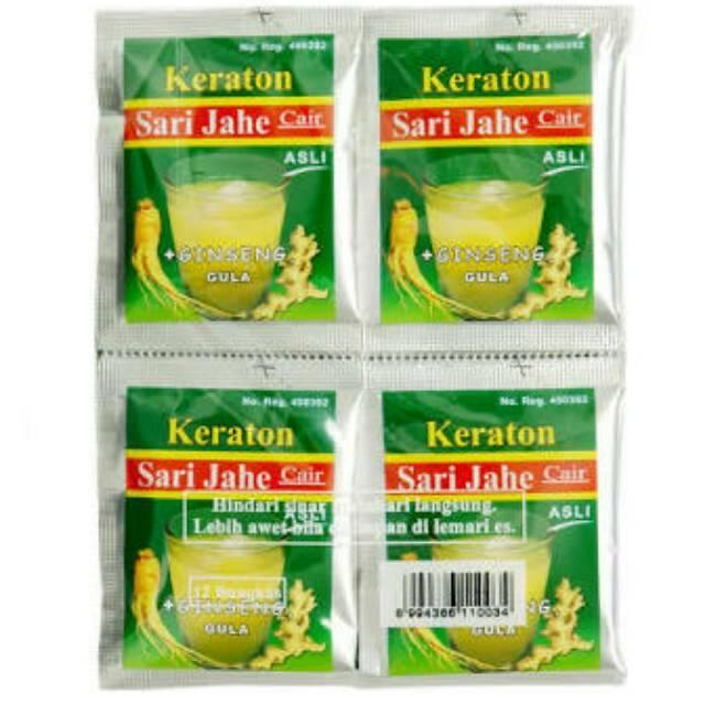 Jahe Keraton sari jahe cair instant sachet 12 x 30ml