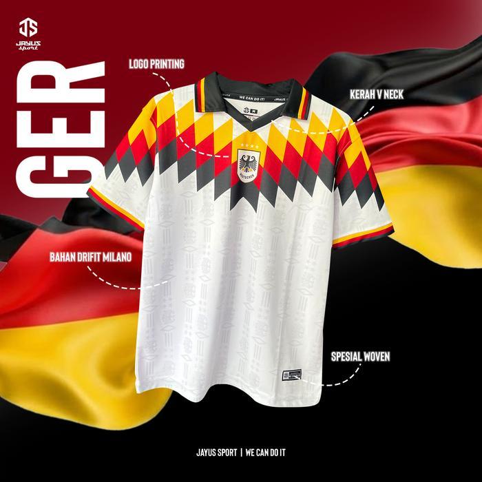 Original JAYUS SPORT JERSEY FANTASI TIMNAS JERMAN KAOS OLAHRAGA PIALA DUNIA SPORT T-SHIRT DRIFIT