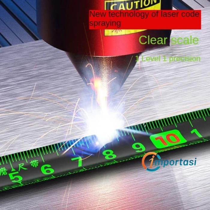 Taffware Meteran Roll Besi Tukang Bangunan Measuring Tape Auto Lock 10 7.5 5 Meter