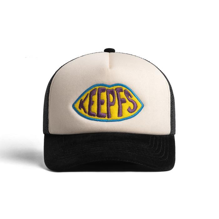KEEPFS.ID TOPI TRUCKER CREAM BLACK KIST BLACK