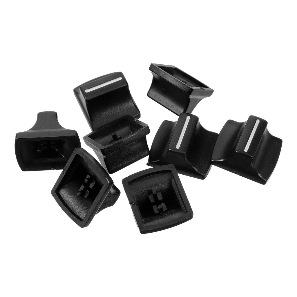 8Pcs Console Mixer Slider Fader Knob Caps Enhanced Audio Experience with Smooth Operation for Studio