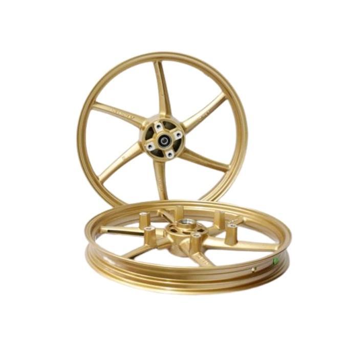 VELG VROSSI HONDA SONIC COPY RCB UK 160-17 GOLD, PUTIH DAN HITAM - HITAM, NINJA RR