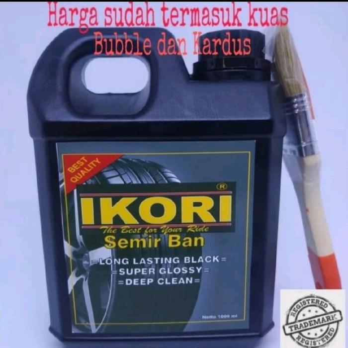 "New" Ikori Semir Ban/Pengkilap Ban/Penghitam Ban Mobil Motor Isi 1 Liter