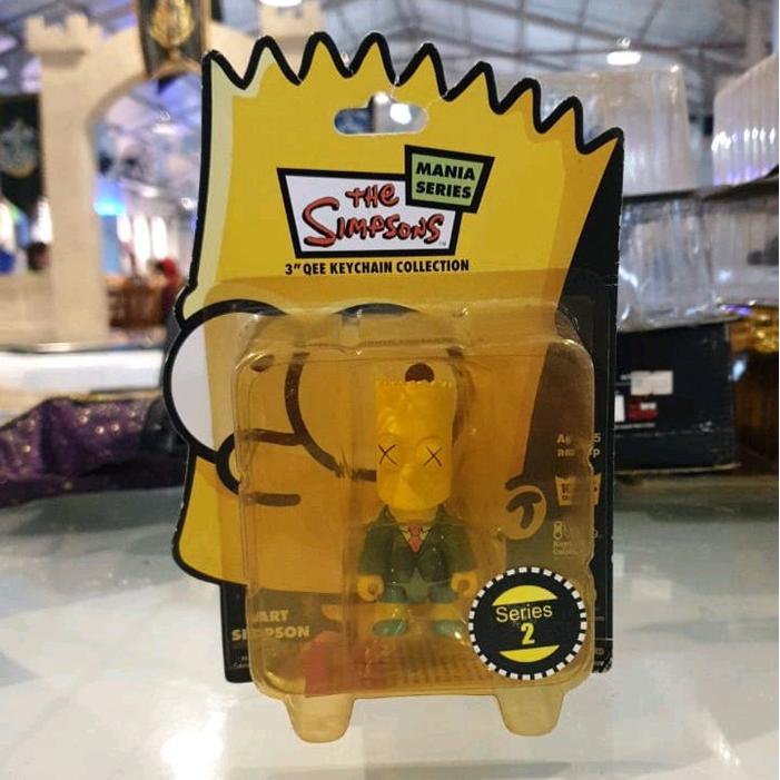 HOT SALE QEE KEYCHAIN COLLECTION THE SIMPSONS MANIA SERIES BART THE FUNERAL TERMURAH