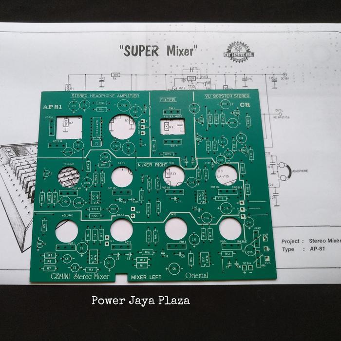 Sale Pcb Mixer Ap-81 Oriental Penguat Vu, Penguat Headphone, Noise Filter