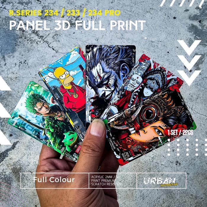 Dekorasi Panel 3D R Series 233 / 234 / 234pro Motif Art Series Full Colour by URBAN DISTRICT