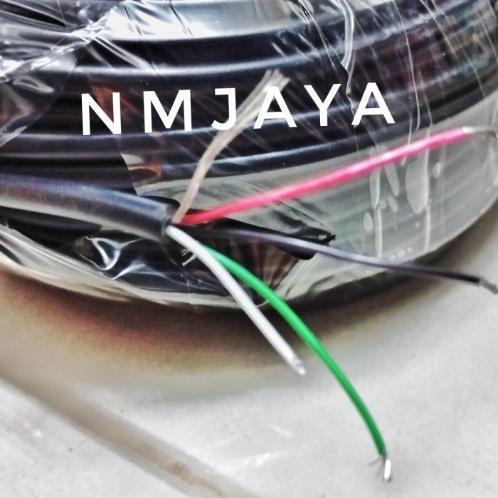 Kabel Serabut 4 Jalur 100Meter Kabel Kontrol Isi 4 Plus Ground Kabel Serabut 24Awg