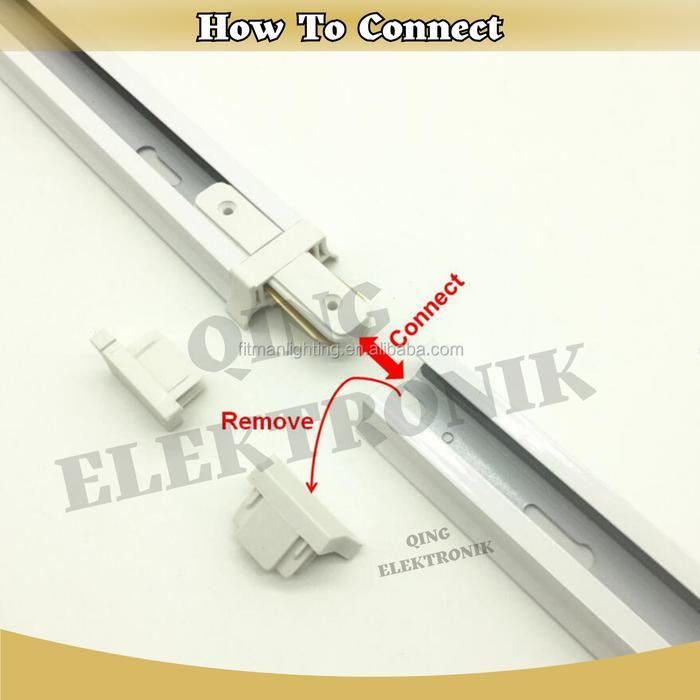 "New" Rel Lampu Tracklight / LED Track Rel 1 M / Rel Lampu Sorot Track 1 M