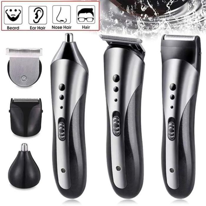 KEMEI KM-1407 3IN1 Rechargeable Clipper - Alat Cukur Rambut Kliper Mini / Shaver Cliper KM 1407