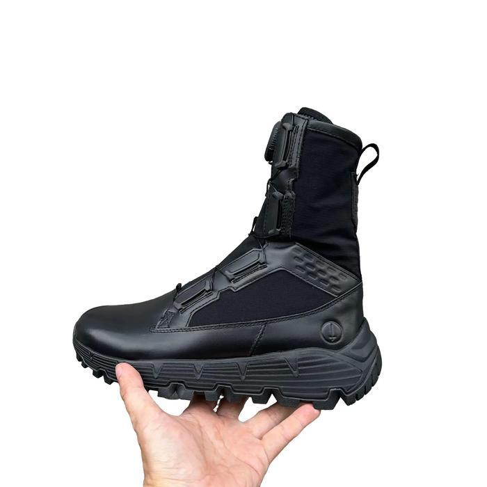 Sepatu Tactical Combat Boots PDL Tali Putar Parabellum Boa - HOPLITE Shoes Black