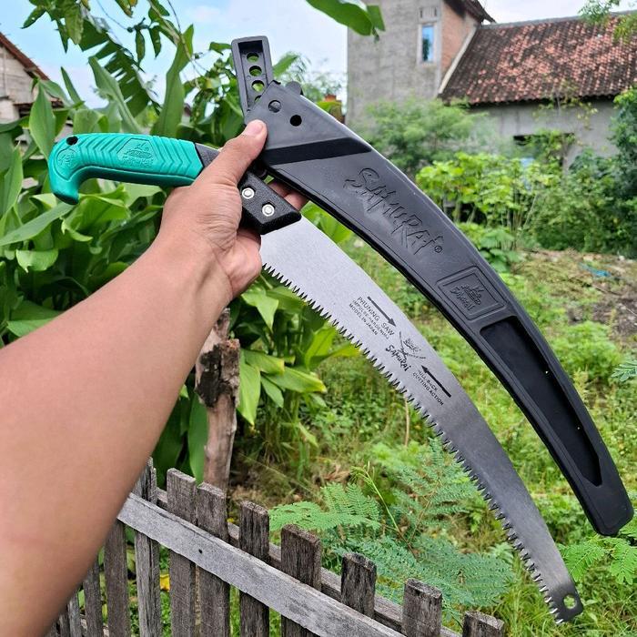 Gergaji samurai anti slip - gergaji bonsai - gergaji ranting gagang karet lipat - gergaji kopi