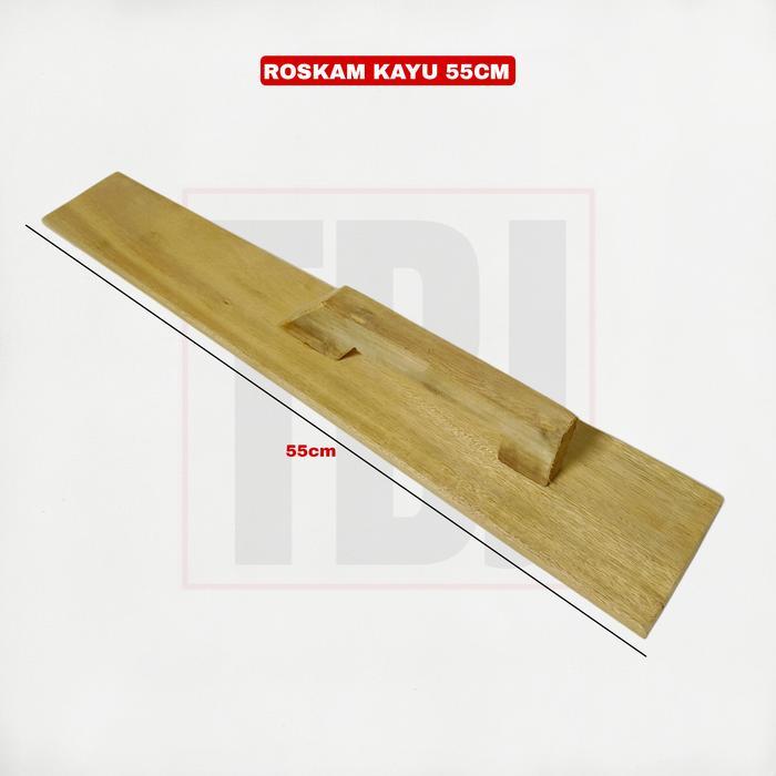 Jual Rugi Roskam Kayu Panjang 55Cm Raskam Kayu Gosokan Plesteran