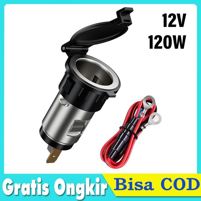 Socket Charger Mobil Cigarette Lighter Power Outlet Set Universal