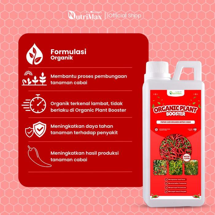BISA COD ORGANIC PLANT BOOSTER CABAI 1 LITER - Pupuk Organik Cair Dan ZPT Khusus Tanaman Cabai -