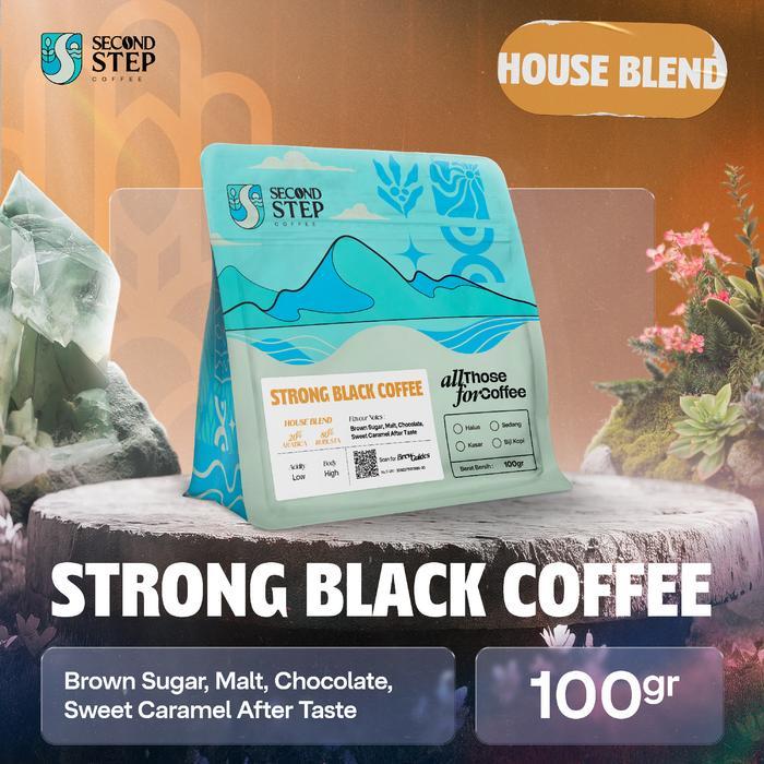 Biji Kopi Bubuk Espresso Blend Strong Black Coffee Beans Kopdar 100gr - Biji Kopi