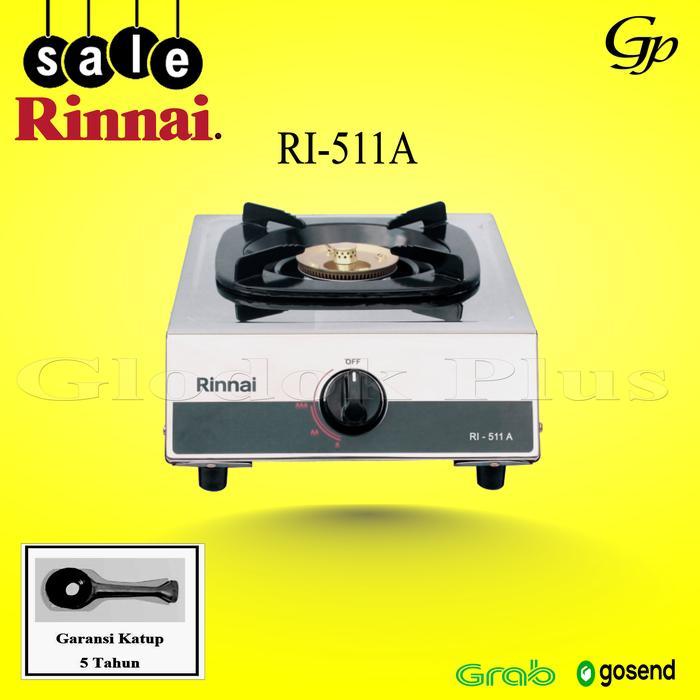 Rinnai Ri-511A Kompor Gas 1 Tungku Ri511A Stainless Ri511 A Rinai 511