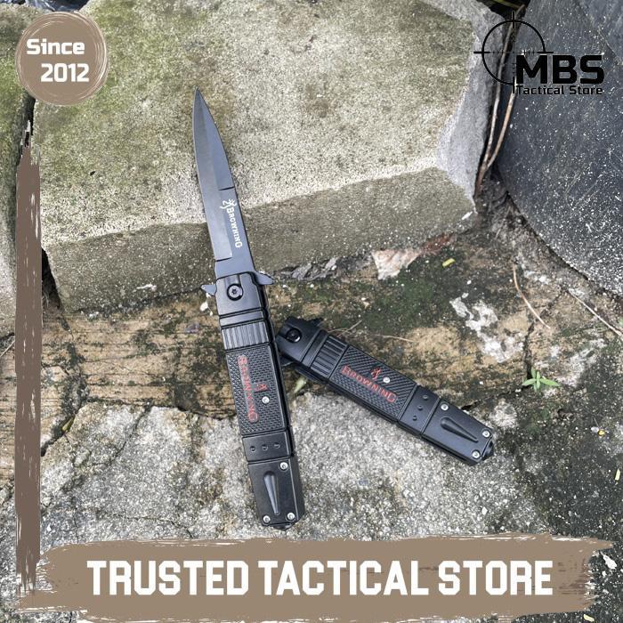 DISKON Pisau Lipat Browning Folding Knife Pisau Saku Tactical