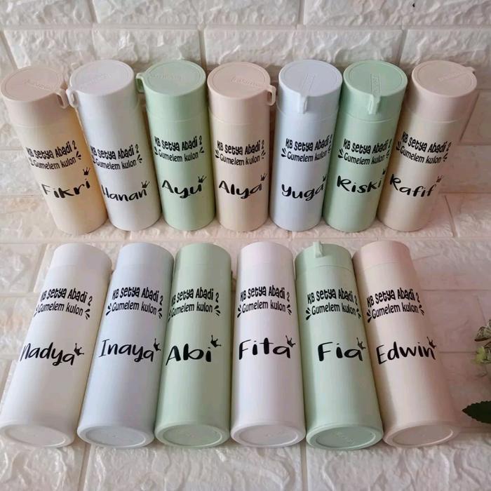 READYY Botol Kaca Kaktus Custom Nama Kapasitas 400 ml - Kitchenware, Bottles