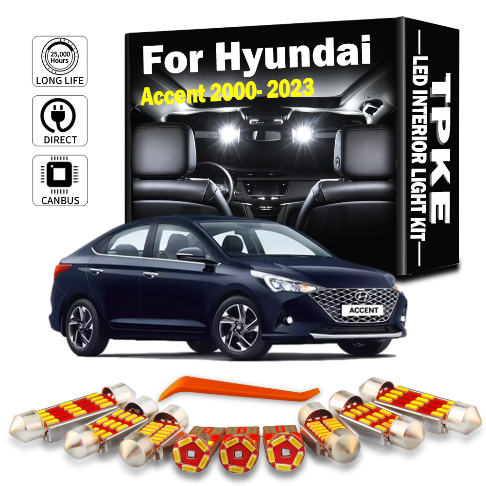 TPKE Interior Map Dome Light LED Bulb Kit Canbus For Hyundai Accent