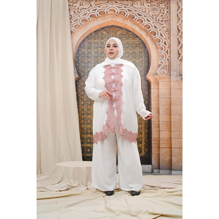 Nyla Embroidery Sheer Outer - Raya Collection - Baggylooks