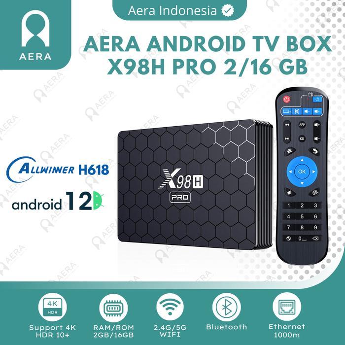 Tv Box Android X98H Pro Ram 2/16Gb - Tv Box Android 12 4K Pasti Promo