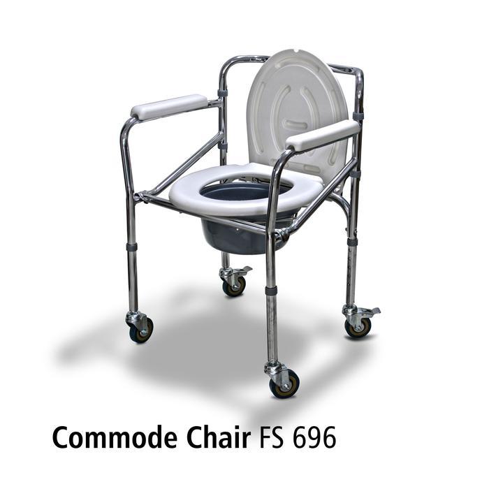 KINCLONG Kursi BAB Commode Chair Dengan Roda 696 OneMed