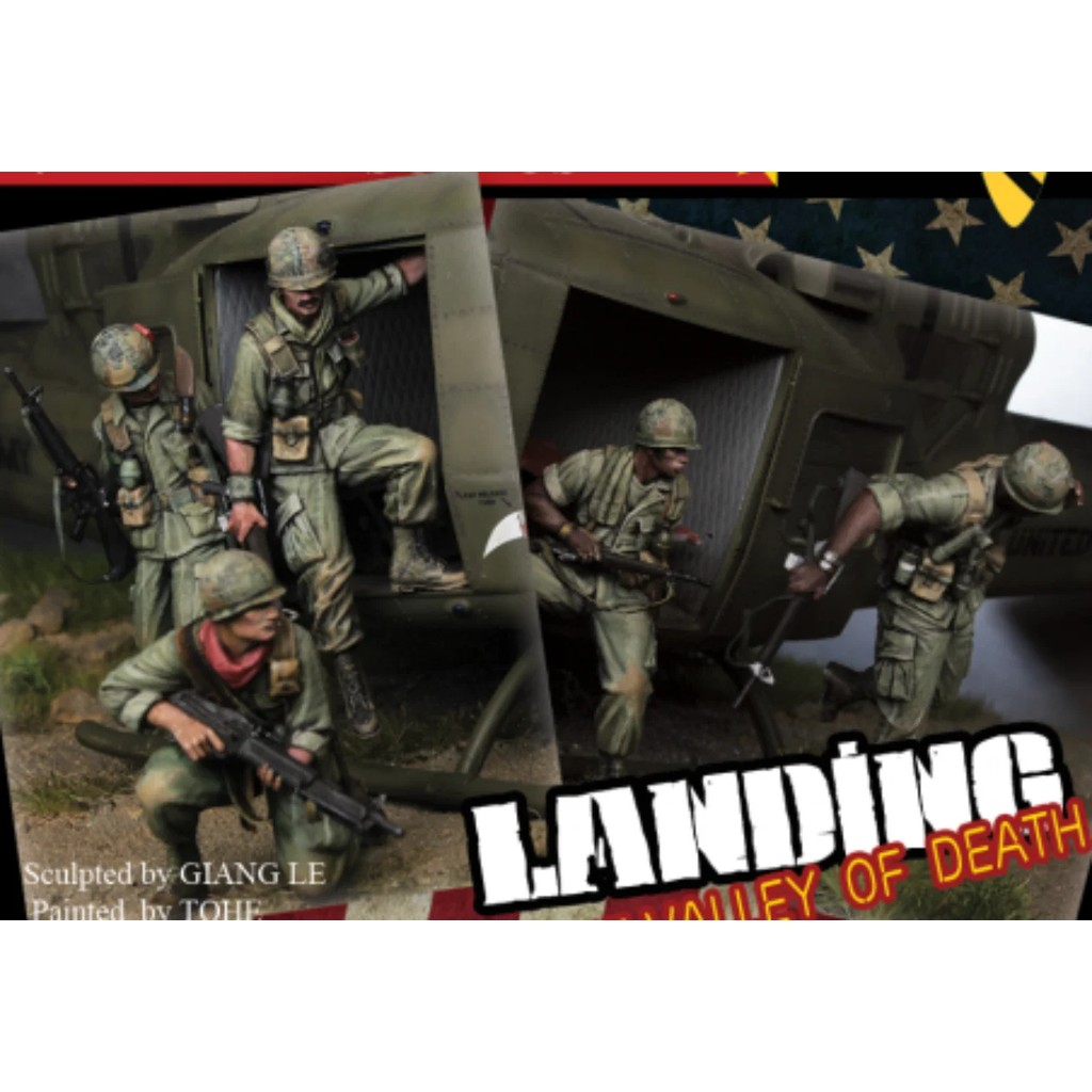 1/35 Scale Resin Figure Model Kit Vietnam War US Army Helicopter Crew 5 People Miniature Mini