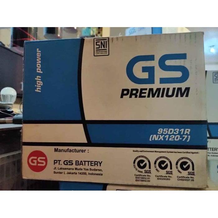 Aki Mobil GS 95D31R NX120-7R 12V 80Ah Basah