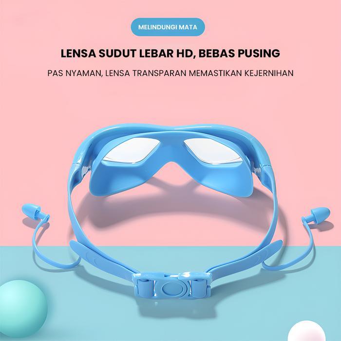 Kr Kacamata Renang Diving Anak Laki-Laki Perempuan Anti Fog & Uv Af410 Terlaris