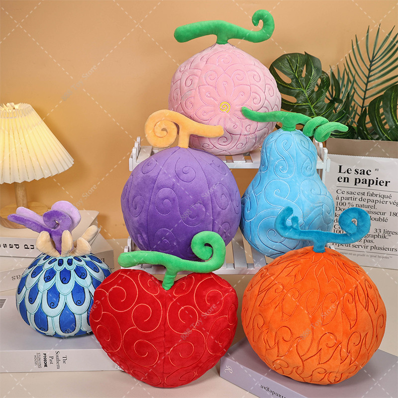 One Piece Devil Fruit Fish-Fish FruitModel: Azure Dragon Plush Toys Ace Flame-Flame Luffy Gum-Gum
