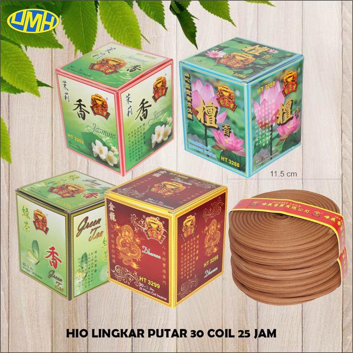 Hio Lingkar Lilit Coils CAP KODOK Incense Aromateraphy 1 box isi 30