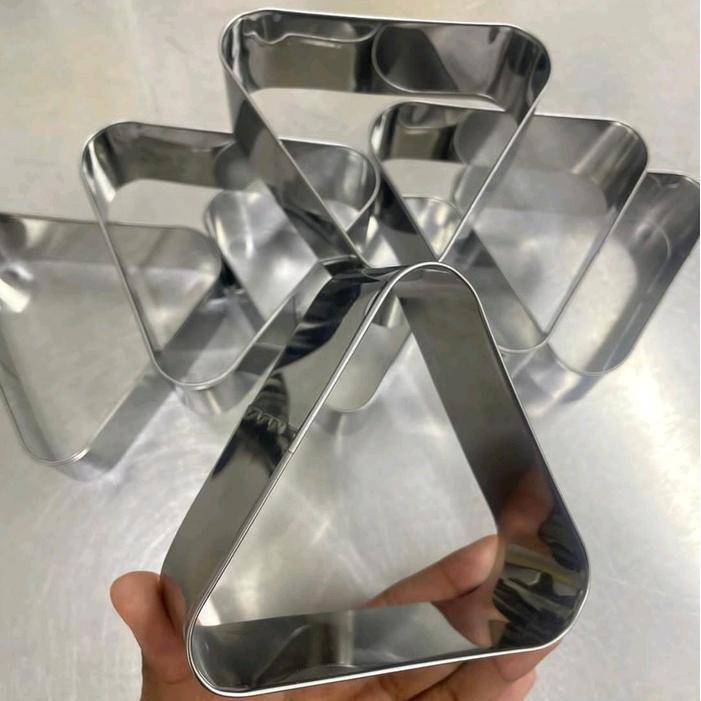 Ring cronigiri Cetakan cronigiri Ring segitiga bahan stainless Ring cromboloni Ring roti segitiga - 