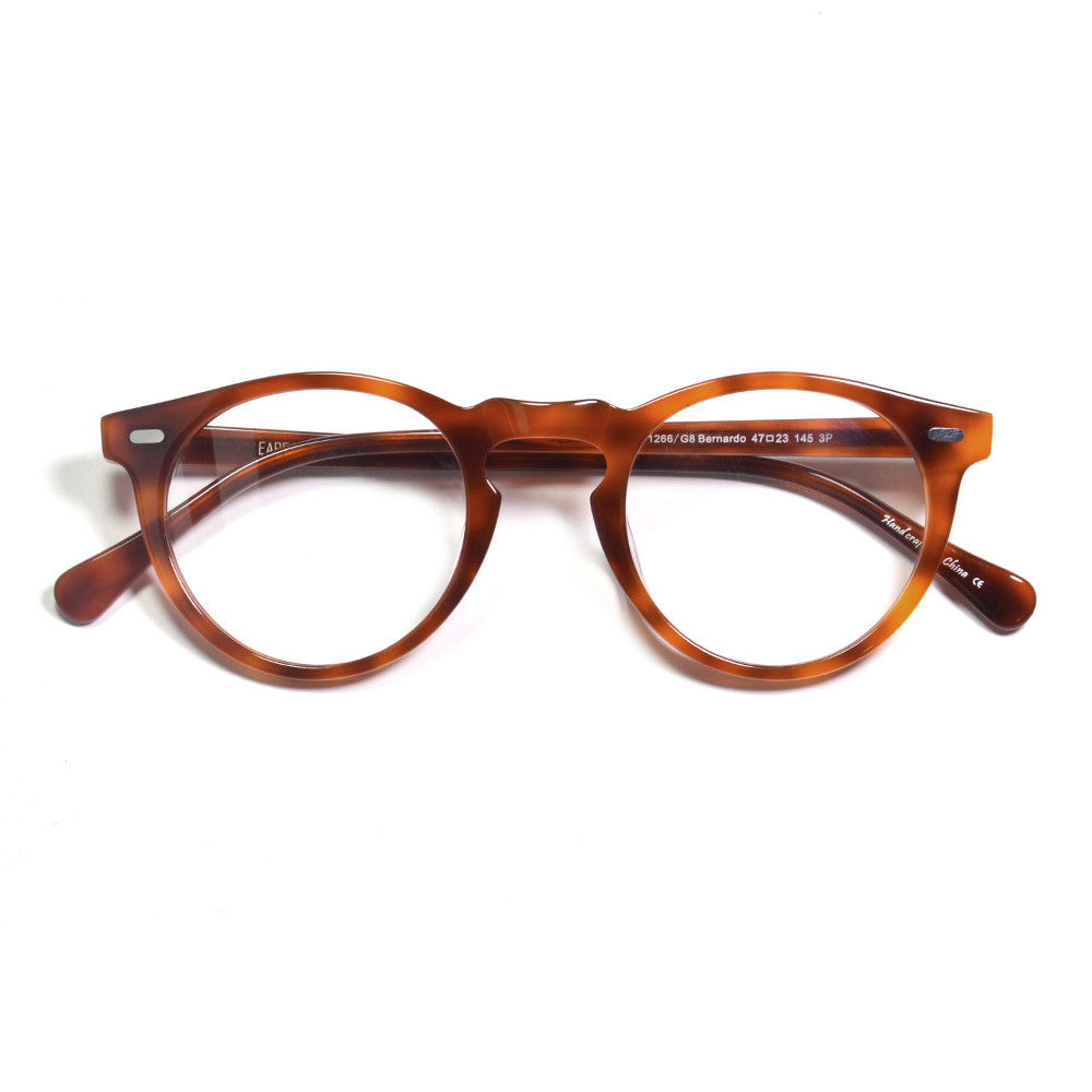 Vintage Round Acetate Men's Optical Glasses Frame Gregory Peck OV5186 Blue Light Blocking Glasses