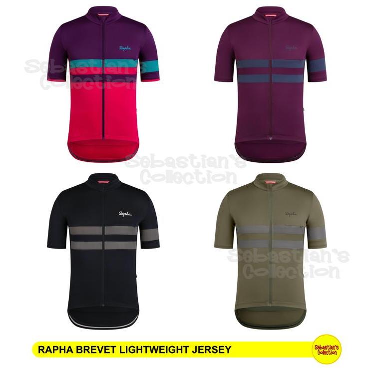 DISKON Rapha Men's Brevet Lightweight Jersey Original - Rapha Jersey Original READY STOCK