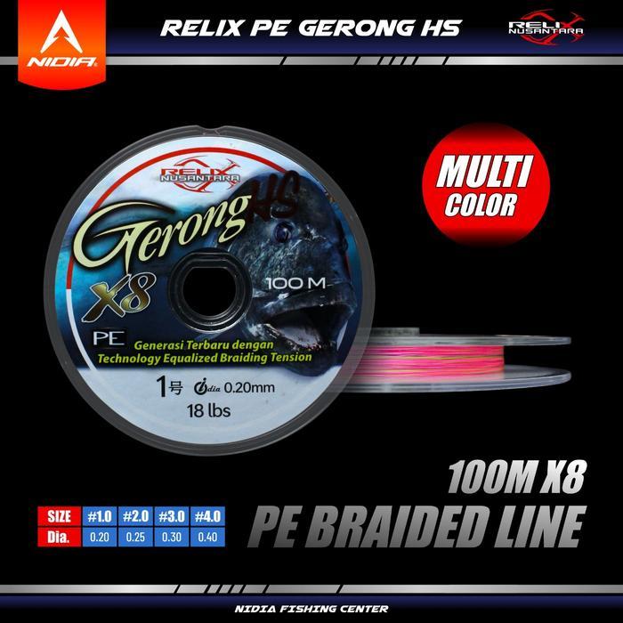Senar Pancing Pe Relix Nusantara Gerong 100M
