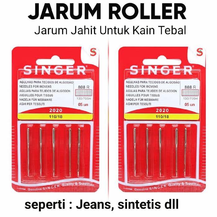 Jarum Untuk Kain Tebal Jeans Kulit Dan Sintetis Mesin Hitam Dan Portable Terlaris