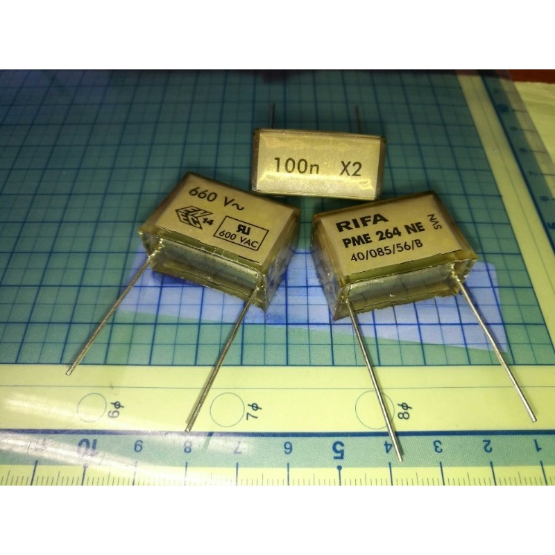 PROMO HARI INI RIFA PME264NE6100MR30 100nf X2 660VAC 40/085/56/B 0.1UF capacitor PME264NE