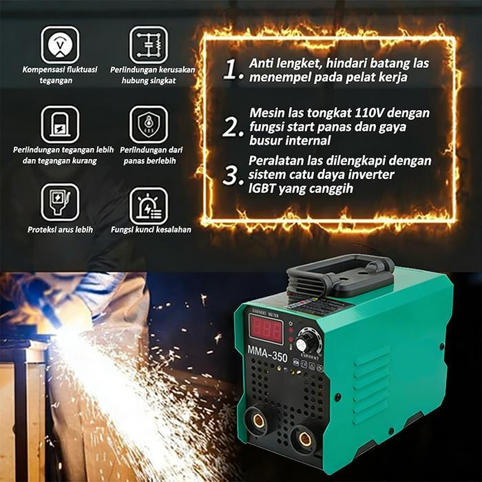 Mesin Las Inverter Mesin Las Listrik 450 Watt Mma 350A Igbt 450 Watt / Mesin Las Mini / Mesin Trafo