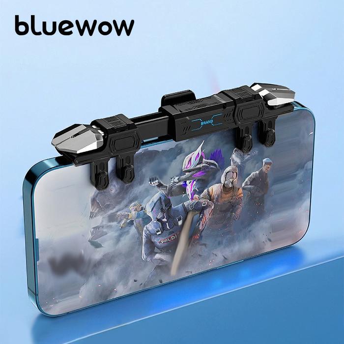 NEW PRODUK BLUEWOW DY15 TRIGGER PUBG FF FPS L1 R1 GAMING SIX FINGER TRIGGER UNTUK PENGALAMAN GAMING