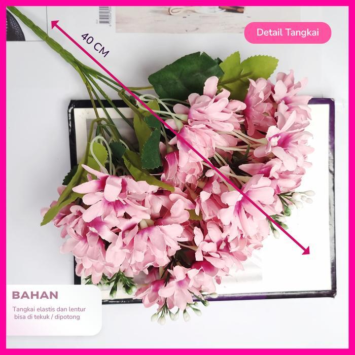 Bunga Candy Truff 5 Cabang Artificial/Bunga Pemanis Buket/Bunga Hias Palsu Dekorasi (Kn-3) Pasti
