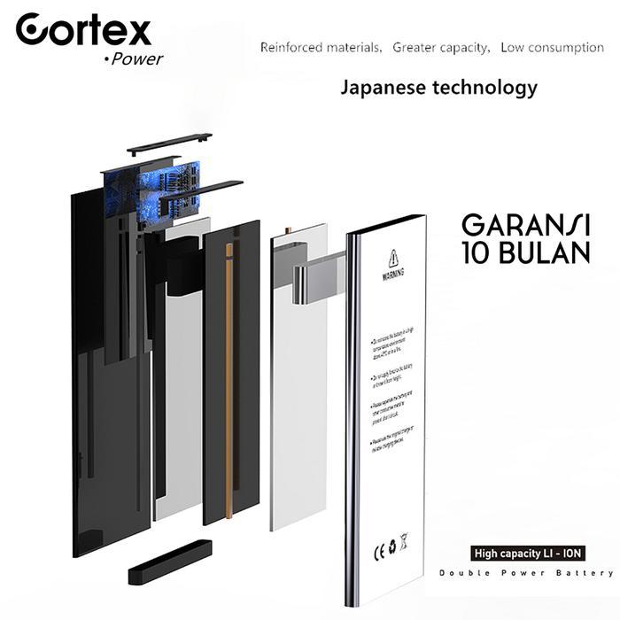 Cortex Power Baterai Compatible For Iphone 7 / 7G Double Power Ic High Capacity Batre Batrai Baterai