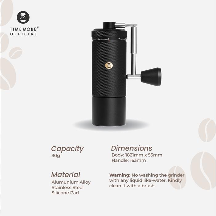 Timemore Chestnut S3 Manual Hand Coffee Grinder - Alat Giling Kopi