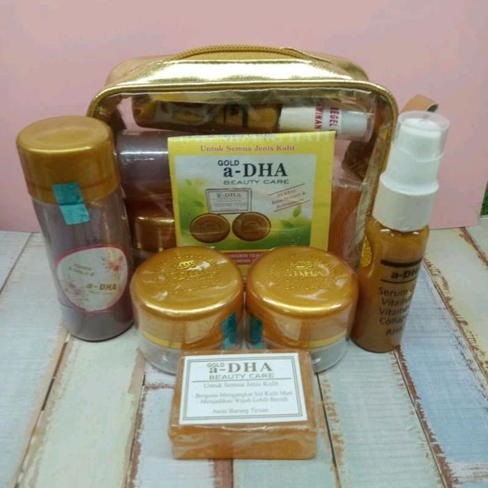 New Paket Cream A Dha Gold Mds 5 In 1 Kemasan Dompet Original Pengencang Wajah
