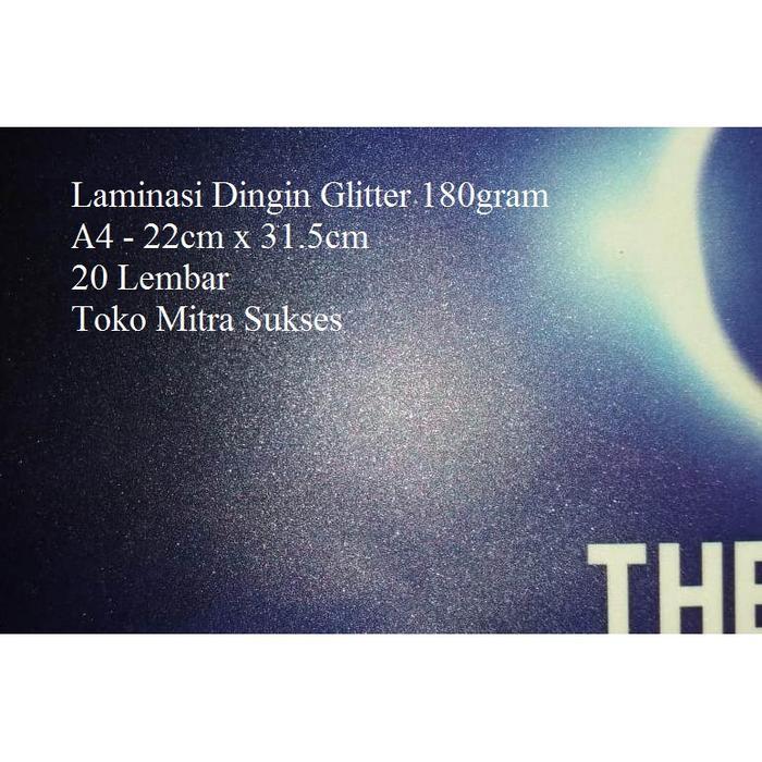 Laminasi Dingin Glitter A4