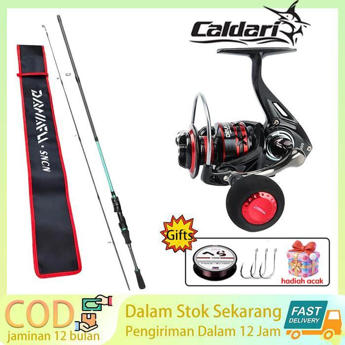 CALDARISET PANCING KARBON DENGAN REEL LAUT KAPASITAS BESAR - PERLENGKAPAN MEMANCING LENGKAP UNTUK