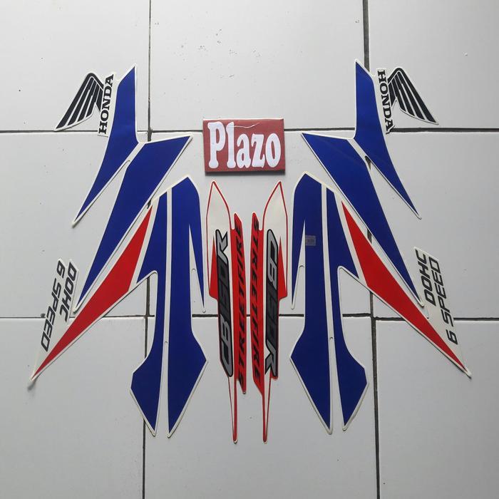stiker striping body motor cb150r 2014 merah-biru