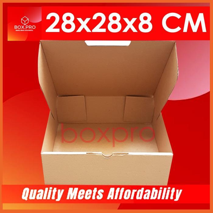 Melayani Faktur Pajak Kardus Dus Uk 28X28X8 Cm ( 10 Pcs )Die Cut Box Kotak Baju,Hampers Dll